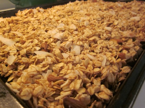 maple coconut granola