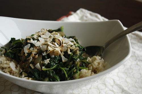 spiced spinach
